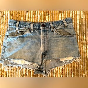 Levi's (orange label) Jean Shorts Vintage Small e Orange Tab